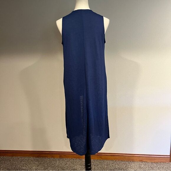 LuLaRoe navy sleeveless Joy open duster size XS - Picture 6 of 12